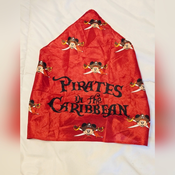 Disney Cruise Line Pirates in the Caribbean Night Bandana Scarf Costume Mickey - Picture 1 of 5